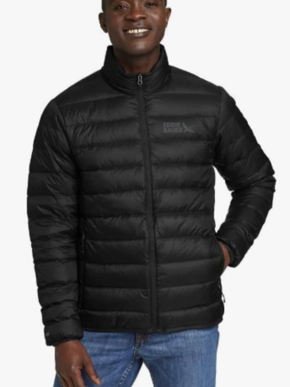 NWT Eddie Bauer Men Packable Down Jacket Coat XXL Lightweight Warmth Travel Snow